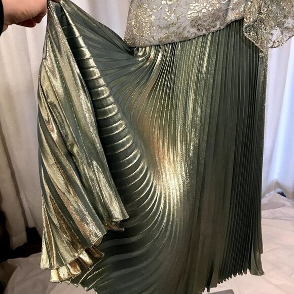 Vintage NEW Women's Princess Gown Separates Dress Blue Gold 1970s - Picture 6 of 16